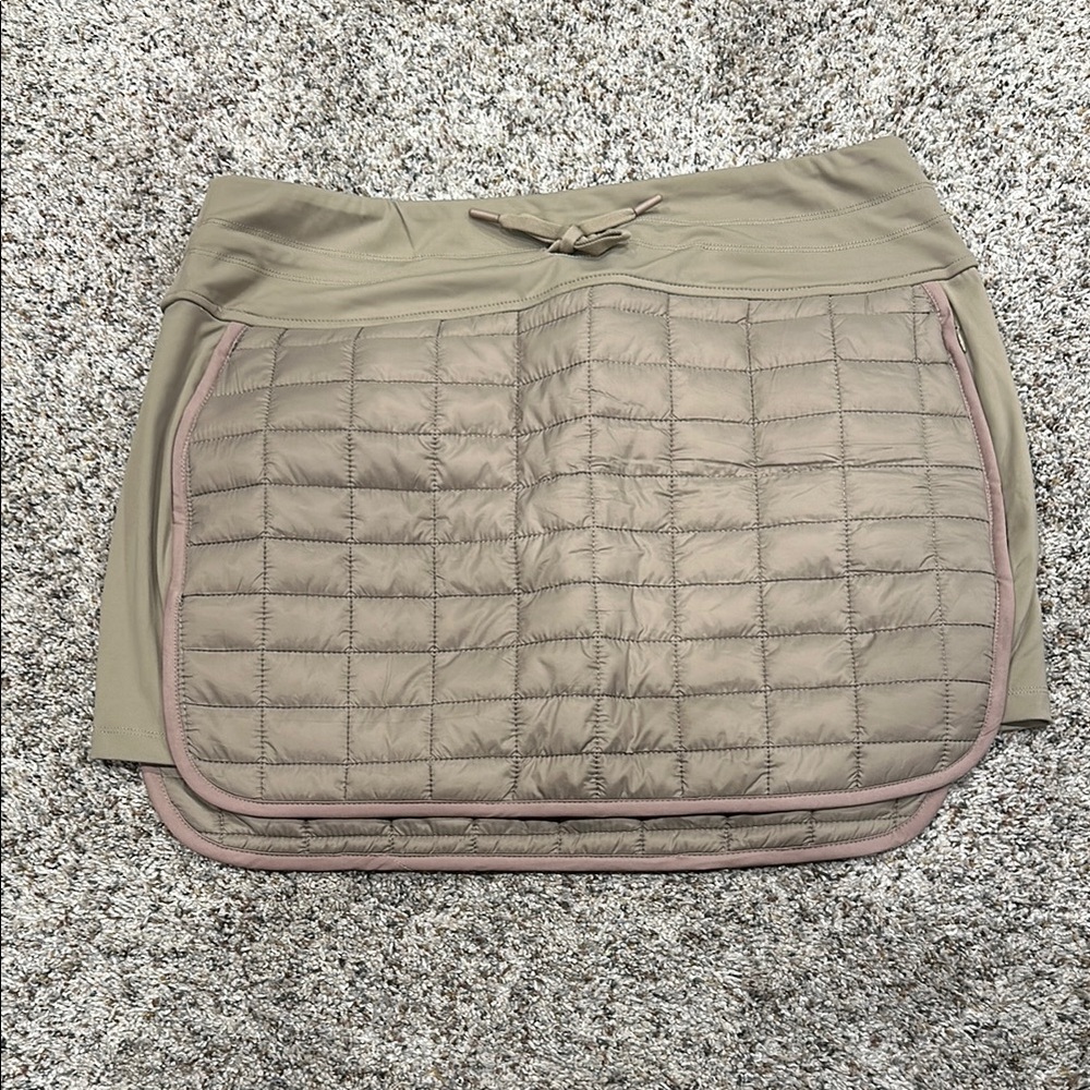 Santiny Quilted Tan Skirt NWT